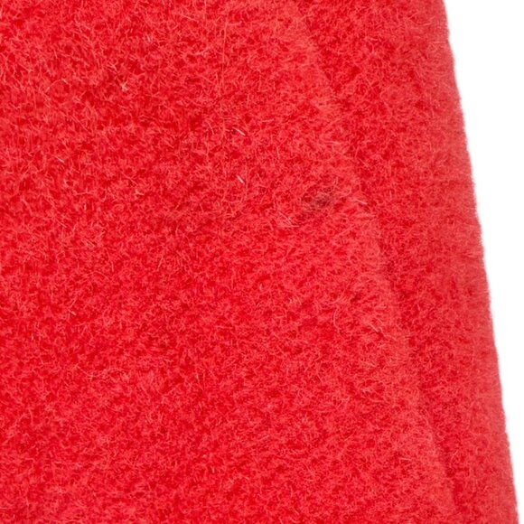 Luisa Spagnoli Vintage Coat Womens Size S Red Wool Pockets LS Made In Italy - Picture 8 of 14